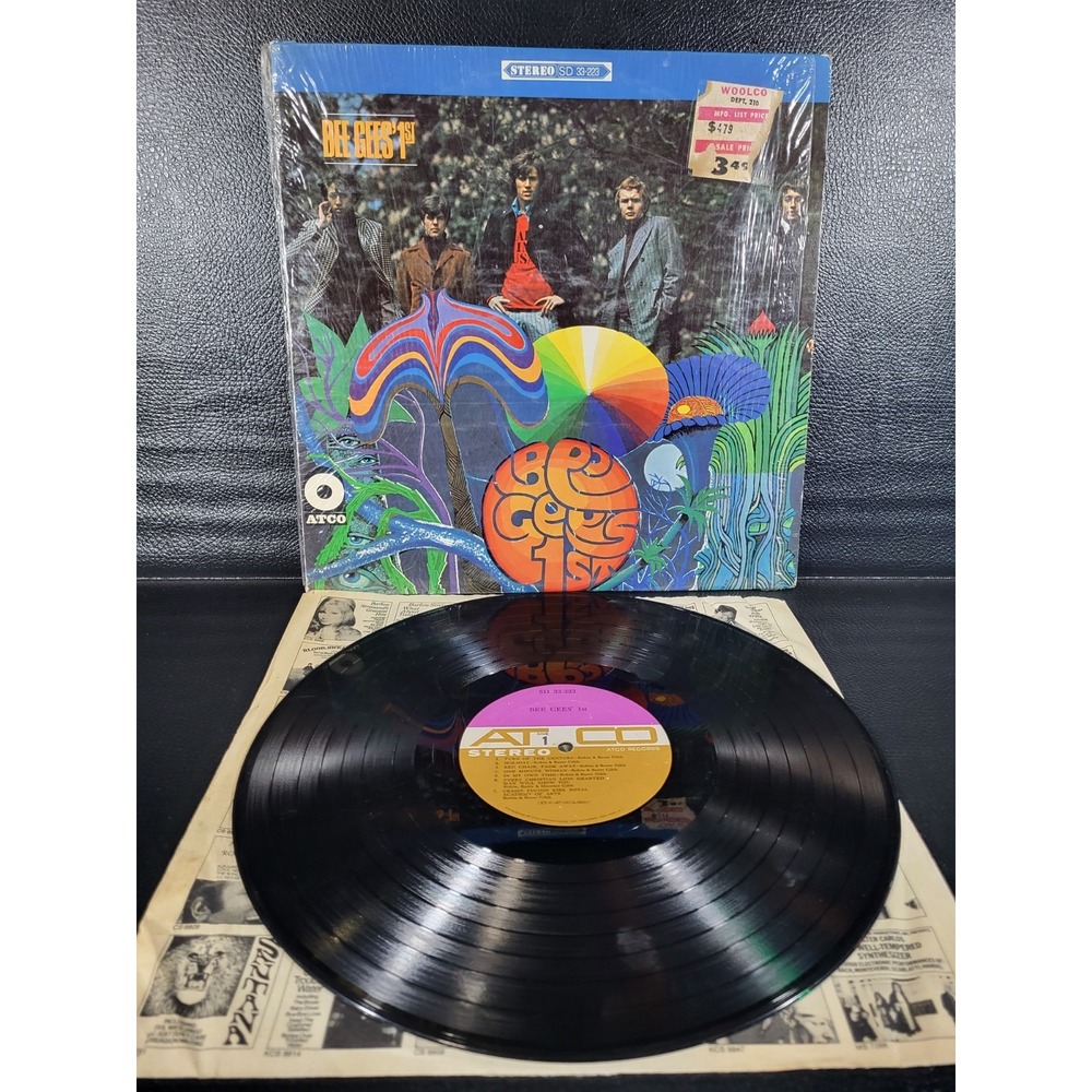 Bee Gees - Bee Gee's 1st (Atco SD 33-223) Reissue 1968 US Good Shrink HYPE Stick
